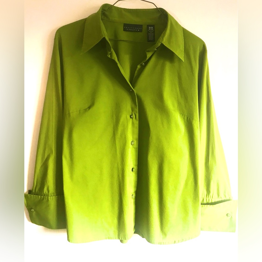 Apostrophe Green Button Down Shirt